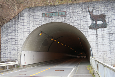 最後のトンネル。向山トンネル。...